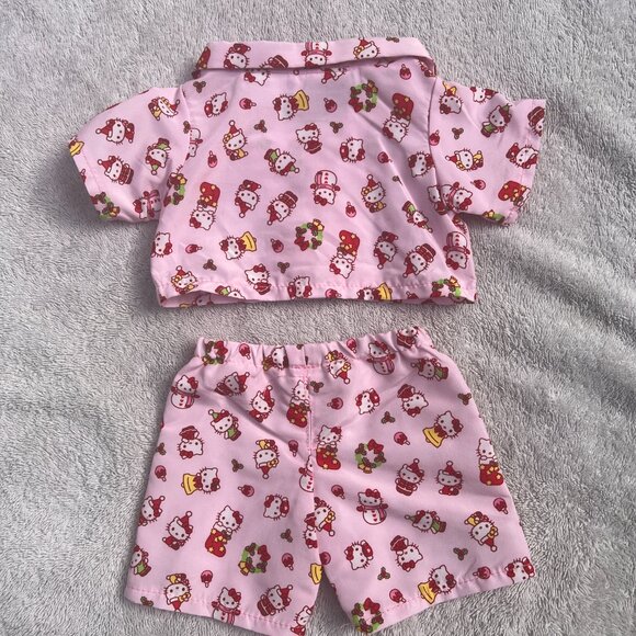 Build a Bear x Hello Kitty Christmas Pajama Set 25th Anniversary - Picture 2 of 5